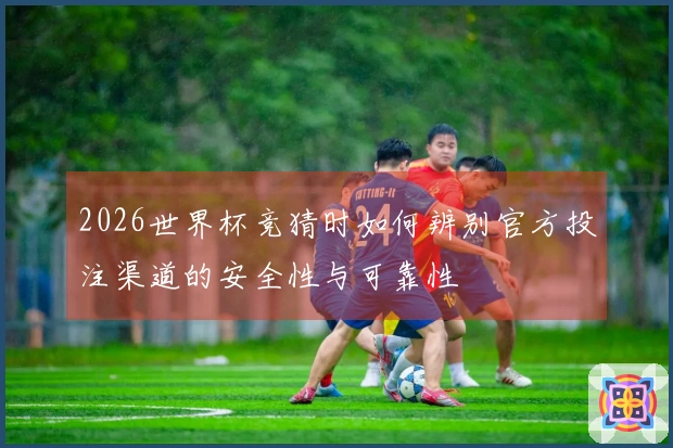 2026世界杯竞猜时如何辨别官方投注渠道的安全性与可靠性