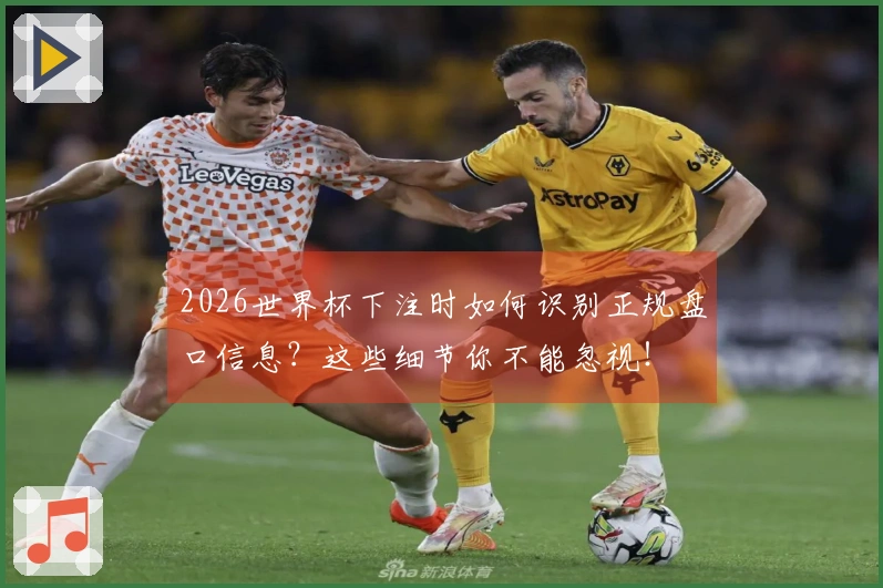 2026世界杯下注时如何识别正规盘口信息？这些细节你不能忽视！